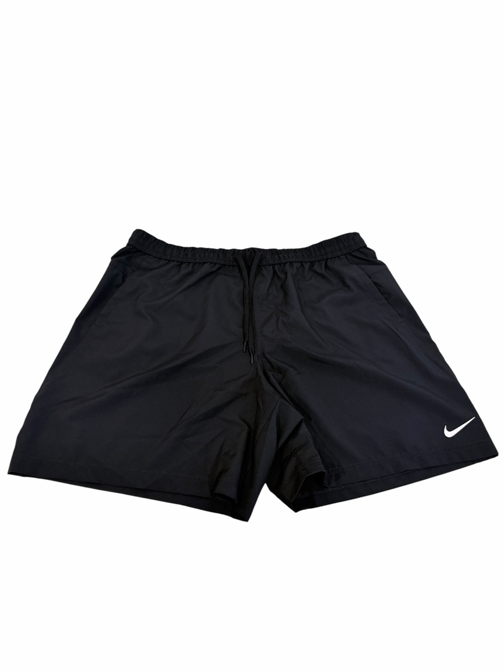 Nike Men’s Black Athletic Shorts with White Swoosh - Picture 4 of 5